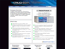 Tablet Screenshot of cryocon.com